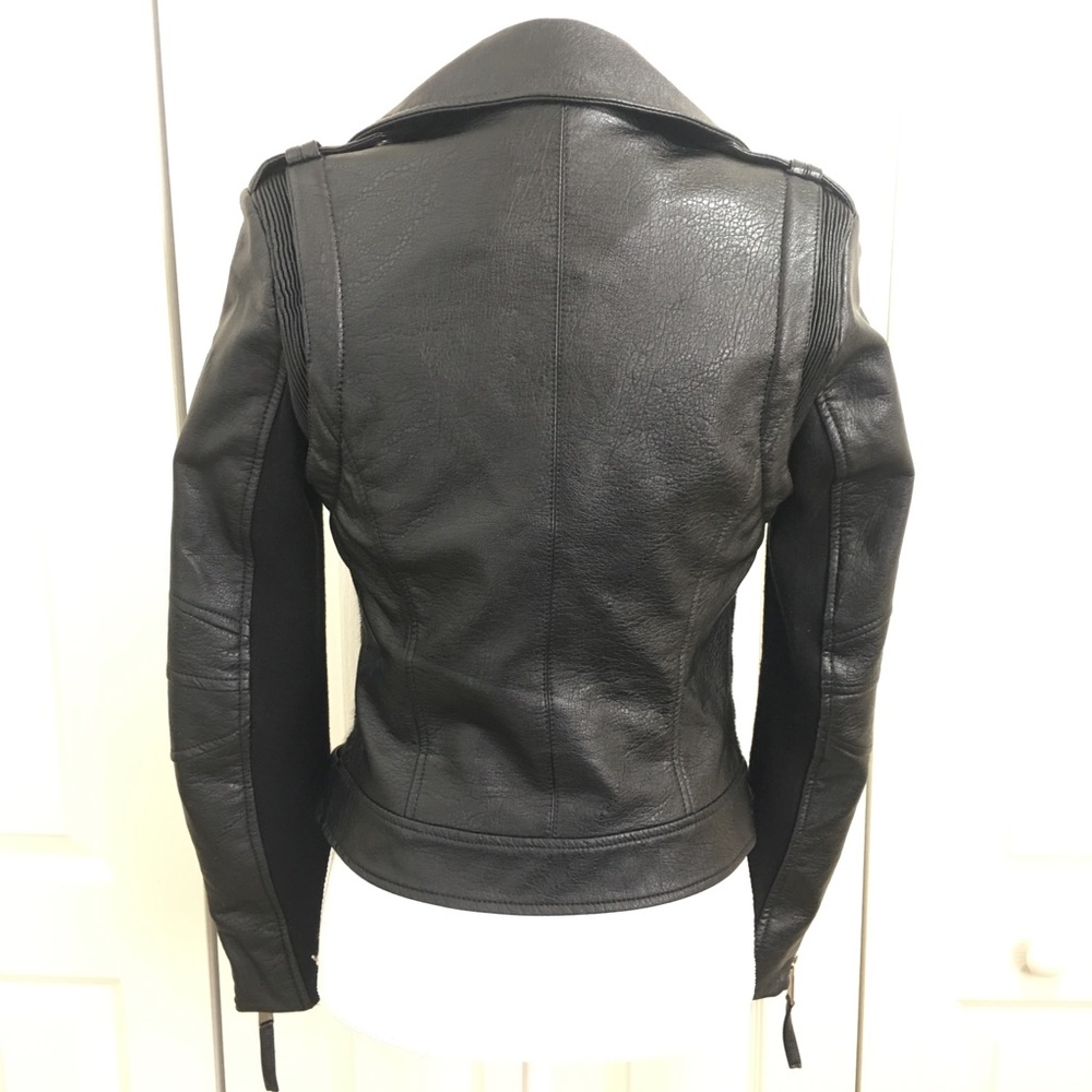 BCBGeneration Faux Leather/Fur  Moto Jacket - Picture 5 of 8